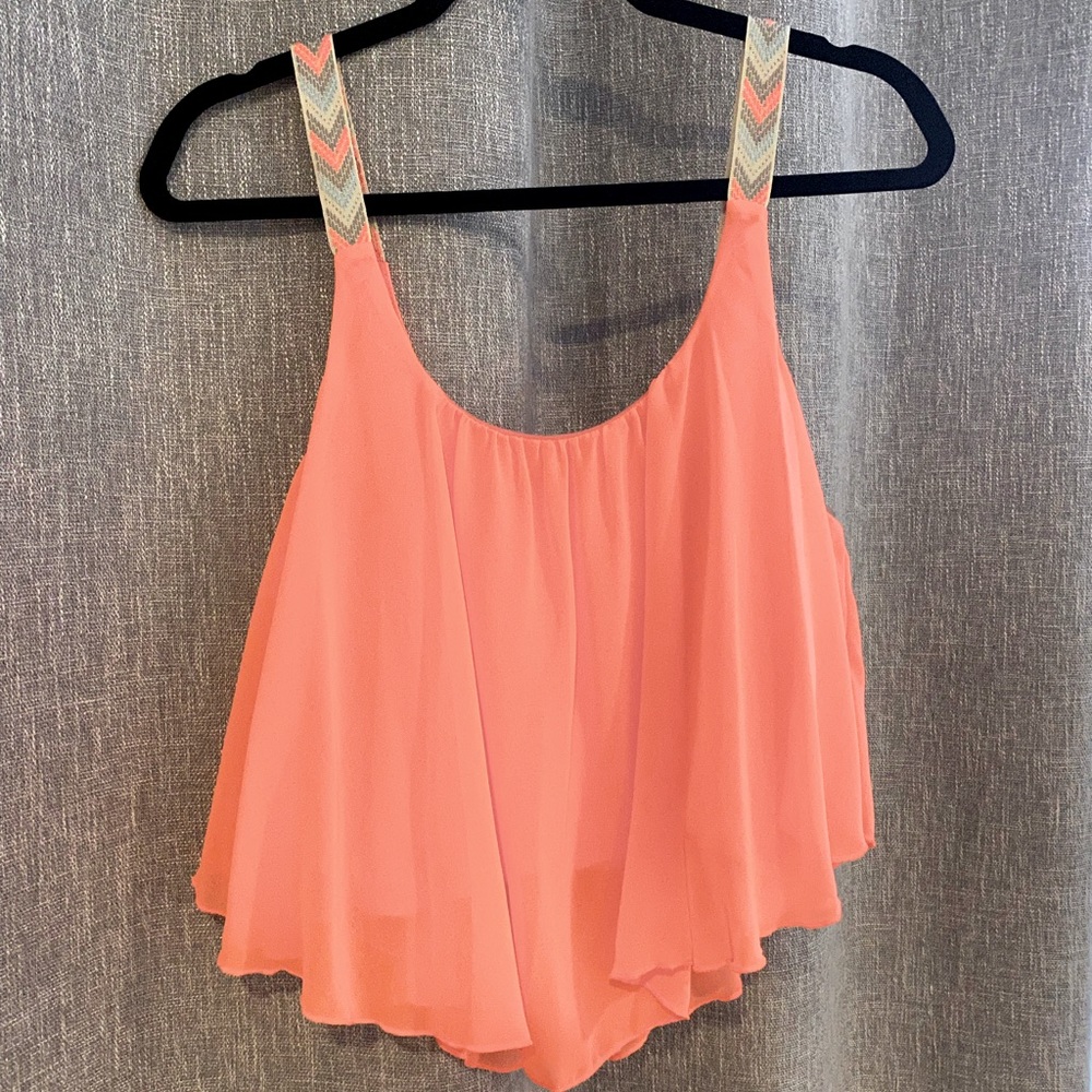 NWOT Papermoon Flowy Crop Top Size Large